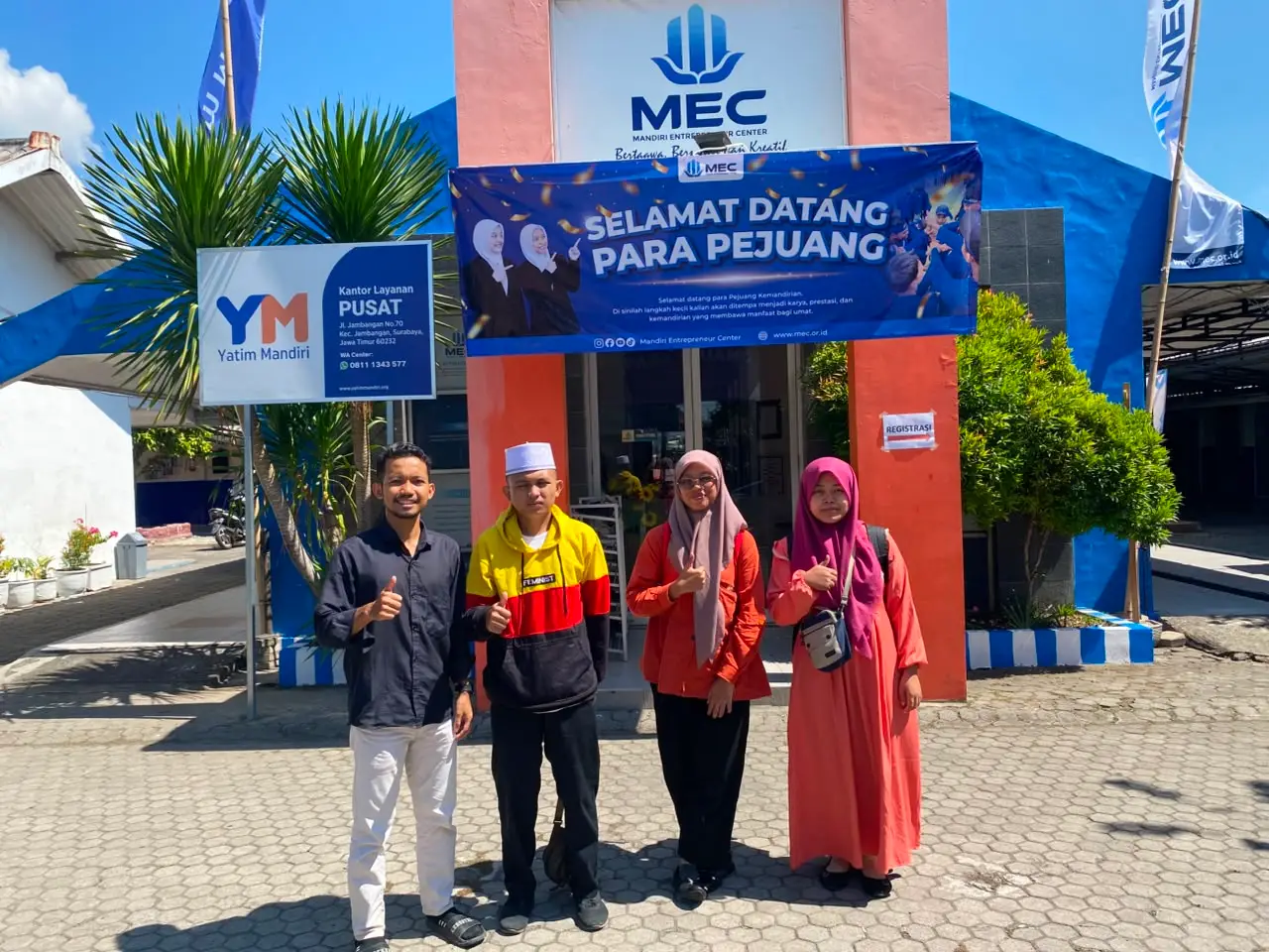 foto saat sudah sampai di MEC