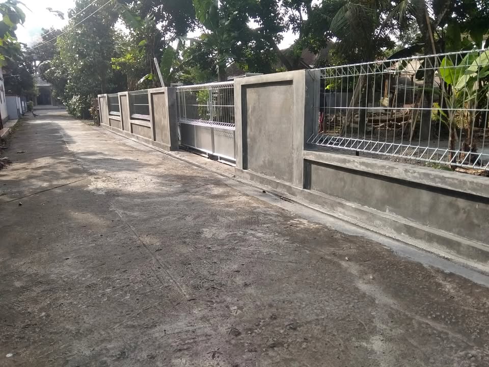 contoh terpasang pagar brc galvanis